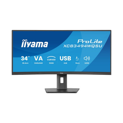 Монитор iiyama ProLite PL3494WQ XCB3494WQSU-B1 34 Монитор iiyama ProLite PL3494WQ XCB3494WQSU-B1 34