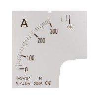 Шкала для амперметра iPower 300/5 Шкала для амперметра iPower 300/5