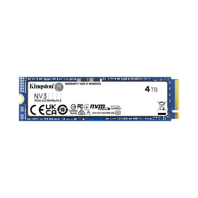 Твердотельный накопитель SSD Kingston NV3 SNV3S/4000G M.2 NVMe PCIe 4.0x4 Твердотельный накопитель SSD Kingston NV3 SNV3S/4000G M.2 NVMe PCIe 4.0x4
