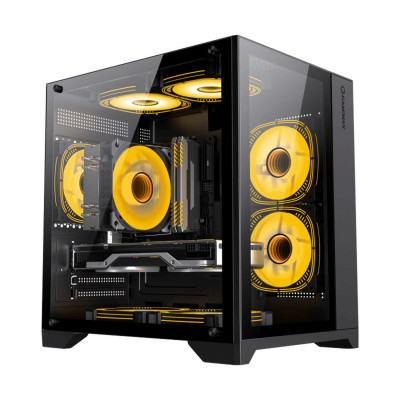 Компьютерный корпус Gamemax Infinity Mini 3 ARGB Fans + Controller Black без Б/П