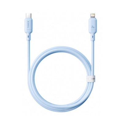 Интерфейсный кабель Baseus Silky Type-C to iP 20W 1m Blue (P10377700313-00)