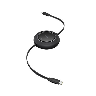Интерфейсный кабель Baseus Free2Pull Mini USB-C to USB-C 100W 2m Black (P10364500113-01)