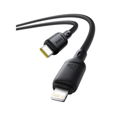 Интерфейсный кабель Baseus Silky Type-C to iP 20W 1m Cluster Black (P10377700113-00)