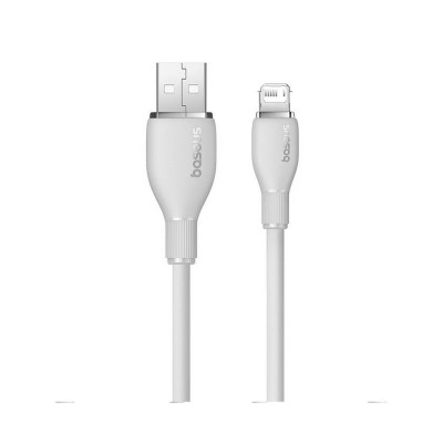 Интерфейсный кабель Baseus Pudding USB to iP 2.4A 2m White (P10355700221-B2)