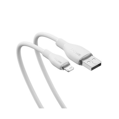 Интерфейсный кабель Baseus Pudding USB to iP 2.4A 2m White (P10355700221-B2)
