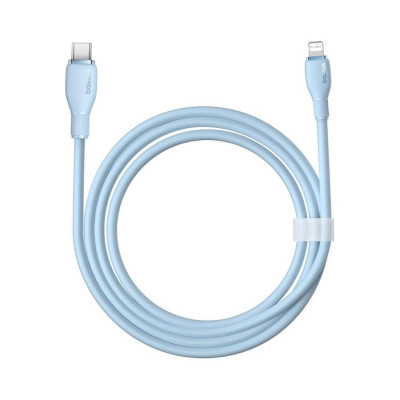 Интерфейсный кабель Baseus Pudding Type-C to iP 20W 2m Blue (P10355701311-B2)