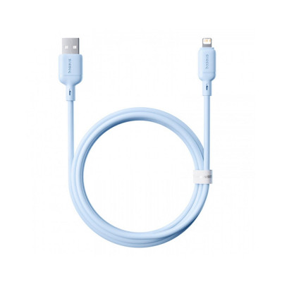 Интерфейсный кабель Baseus Silky USB to iP 2.4A 1m Galaxy Blue (P10377702313-00)