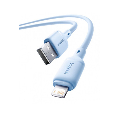 Интерфейсный кабель Baseus Silky USB to iP 2.4A 1m Galaxy Blue (P10377702313-00)