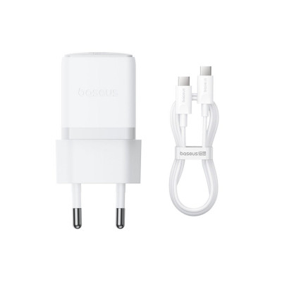 Адаптер питания Baseus Palm 1C 30W White ( в комлпекте кабель Type-c ) (P10111605213-01)