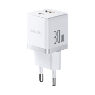 Адаптер питания Baseus Palm C+U 30W White( в комлпекте кабель Type-c) (P1011160A213-01) Адаптер питания Baseus Palm C+U 30W White( в комлпекте кабель Type-c) (P1011160A213-01)