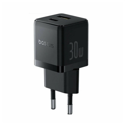 Адаптер питания Baseus Palm C+U 30W EU Cluster Black (P1011160A113-00)
