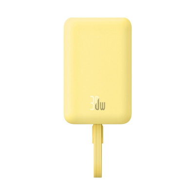 Портативный внешний аккумулятор Baseus Magnetic Mini 10000mAh 30W Lemon Yellow (P1002210BY23-00)