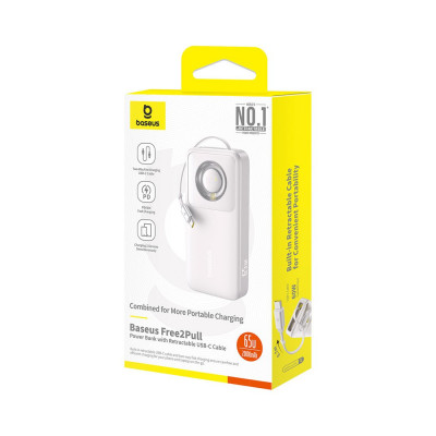 Портативный внешний аккумулятор Baseus Free2Pull 20000mAh 65W Gray (P10073700843-00) Портативный внешний аккумулятор Baseus Free2Pull 20000mAh 65W Gray (P10073700843-00)