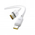 Интерфейсный кабель Baseus Silky Series USB to Type-C 100W 2m White (P10377703213-01)