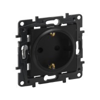 Розетка 2К+З Niloe Step 16А 250 В винт. клеммы Чёрный new