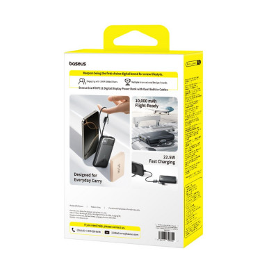 Портативный внешний аккумулятор Baseus EnerFill FC11 10000mAh 22.5W Black (E0027R04) Портативный внешний аккумулятор Baseus EnerFill FC11 10000mAh 22.5W Black (E0027R04)