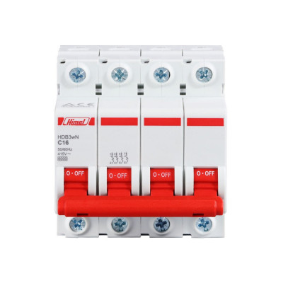 Автоматический выключатель Himel HDB3w 4Р 63А С 4,5кА Автоматический выключатель Himel HDB3w 4Р 63А С 4,5кА