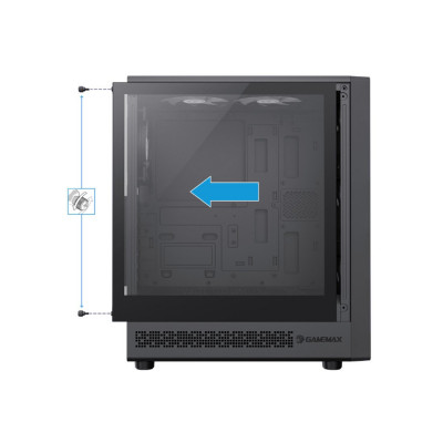 Компьютерный корпус Gamemax Storm 2 AB Black без Б/П Компьютерный корпус Gamemax Storm 2 AB Black без Б/П
