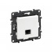 Информационная розетка одинарная Niloe Step RJ45 Кат.6 UTP Белый new