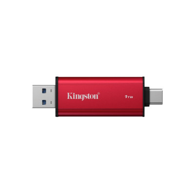 Внешний SSD диск Kingston 1TB Dual Portable Красный