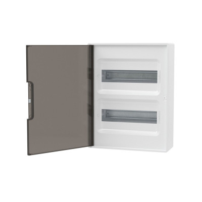 Щиток настенный FRAME белый DKC F24W1WD 24 модуля с тонированной дверцей