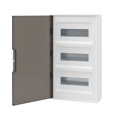 Щиток настенный FRAME белый DKC F36W1WD 36 модулей с тонированной дверцей Щиток настенный FRAME белый DKC F36W1WD 36 модулей с тонированной дверцей