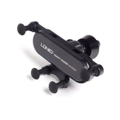 Автомобильный держатель для телефона LDNIO Gravyty MG03, Зажим Чёрный Автомобильный держатель для телефона LDNIO Gravyty MG03, Зажим Чёрный