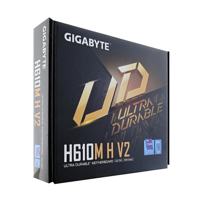 Материнская плата GIGABYTE H610M H V2, LGA1700, H610, 2xDDR5, PCIe4.0, D-SUB+HDMI, M.2, mATX