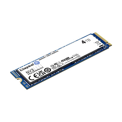 Твердотельный накопитель SSD 4000 Gb M.2 2280 Kingston SNV3S/4000G, PCIe NVMe Gen 4x4, W6000/R5000