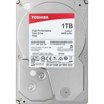 Жёсткий диск HDD 1 Tb SATA 6Gb/s Toshiba P300 HDWD110UZSVA 3.5 Жёсткий диск HDD 1 Tb SATA 6Gb/s Toshiba P300 HDWD110UZSVA 3.5