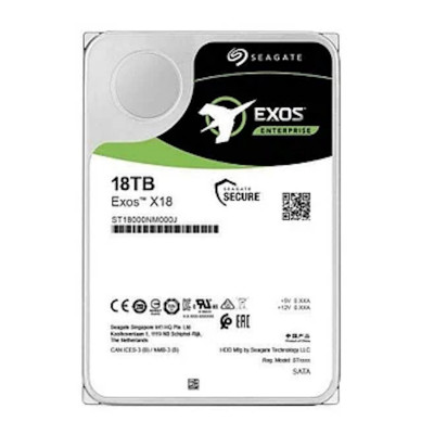 Жёсткий диск HDD 10 Tb SATA 6Gb/s Seagate Exos X18 ST10000NM018G 3.5