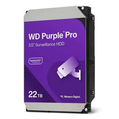 Жесткий диск HDD 22 Tb SATA 6Gb/s Western Purple Pro WD221PURP, 7200rpm, 512Mb