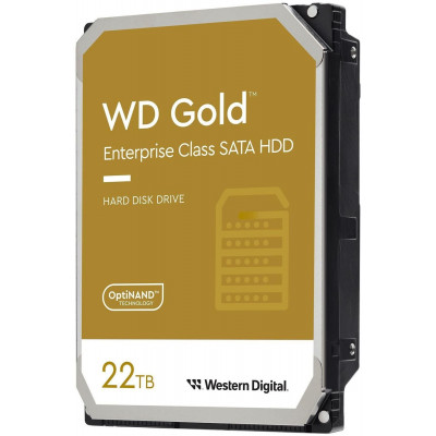 Жесткий диск HDD 22Tb SATA 6Gb/s Western Digital Gold WD221KRYZ, 7200rpm, 512Mb