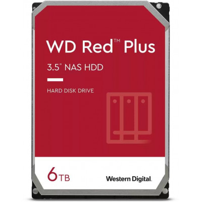 Жесткий диск HDD 6 Tb SATA 6Gb/s Western Digital Red Plus WD60EFPX 3.5” 5640rpm 256MB