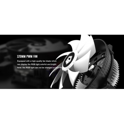 Кулер для процессора ID-Cooling DK-03 RAINBOW, S1700/1200/115x/AMD, 100W, 500-1800rpm, 61.5CFM, 4pin