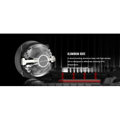 Кулер для процессора ID-Cooling DK-03 RAINBOW, S1700/1200/115x/AMD, 100W, 500-1800rpm, 61.5CFM, 4pin