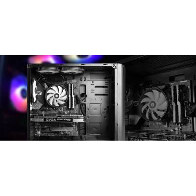 Кулер для процессора ID-Cooling DK-03 RAINBOW, S1700/1200/115x/AMD, 100W, 500-1800rpm, 61.5CFM, 4pin