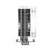 Кулер для процессора ID-Cooling SE-214-XT ARGB WHITE, S1700/1200/115x/AMD, 180W, 500-1500rpm, 4pin