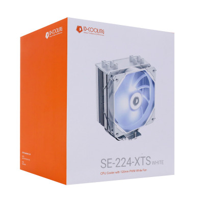 Кулер для процессора ID-Cooling SE-224-XTS WHITE, S1700/1200/115x/AMD, 220W, 600-1500rpm, 4pin
