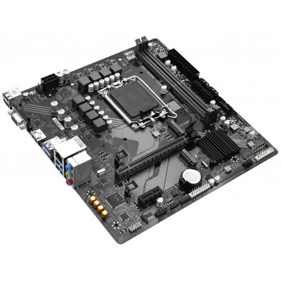 Материнская плата GIGABYTE B760M H DDR4, LGA1700, B760, D-SUB+HDMI, 2xDDR4, 2xM.2, 4xSATA