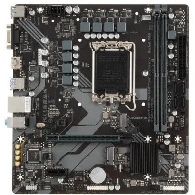 Материнская плата GIGABYTE B760M H DDR4, LGA1700, B760, D-SUB+HDMI, 2xDDR4, 2xM.2, 4xSATA