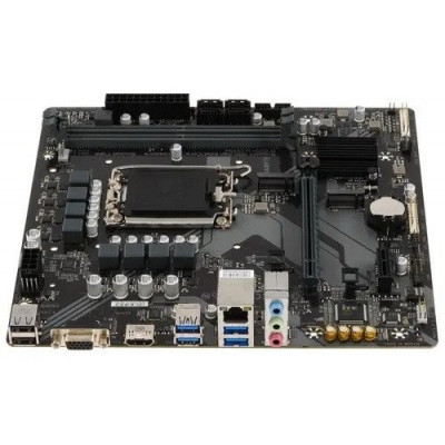 Материнская плата GIGABYTE B760M H DDR4, LGA1700, B760, D-SUB+HDMI, 2xDDR4, 2xM.2, 4xSATA
