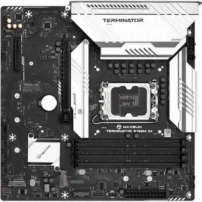 Материнская плата MaxSun Terminator B760M D4, LGA1700 B760, 4xDDR4 4xSATA 3xM.2 HDMI+DP mATX Материнская плата MaxSun Terminator B760M D4, LGA1700 B760, 4xDDR4 4xSATA 3xM.2 HDMI+DP mATX