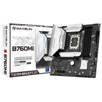 Материнская плата MaxSun Terminator B760M D4, LGA1700 B760, 4xDDR4 4xSATA 3xM.2 HDMI+DP mATX Материнская плата MaxSun Terminator B760M D4, LGA1700 B760, 4xDDR4 4xSATA 3xM.2 HDMI+DP mATX