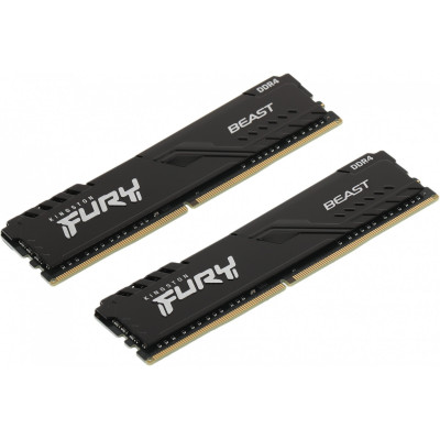 Модуль памяти Kingston Fury Beast KF432C16BBK2/32 DDR4 DIMM 32Gb KIT (2x16Gb) 3200 MHz CL16 (302008)