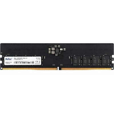 Модуль памяти Netac Basic, NTBSD5P48SP-16, DDR5 DIMM, 16Gb, 4800Mhz, C40 Модуль памяти Netac Basic, NTBSD5P48SP-16, DDR5 DIMM, 16Gb, 4800Mhz, C40