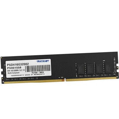 Модуль памяти Patriot Signature, PSD416G32002, DDR4, DIMM, 16Gb, 3200Mhz, CL22