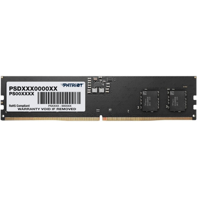 Модуль памяти Patriot Signature, PSD516G560081, DDR5, DIMM, 16Gb, 5600Mhz, CL46