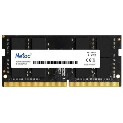 Модуль памяти для ноутбука Netac Basic, NTBSD4N26SP-16, DDR4 SO-DIMM, 16Gb, 2666Mhz, C19