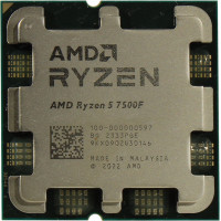 Процессор CPU AMD Ryzen 5 7500F 3.7(до 5.0) GHz, 6C/12T, 6+32Mb, TDP65W, Socket AM5, oem